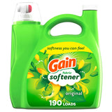 Gain Fabric Softener, Original Scent, 140 fl oz, 190 Loads, HE Compatible