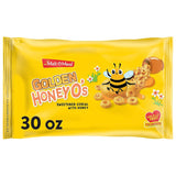 Malt-O-Meal Golden Honey O's Breakfast Cereal, Honey Cereal with Corn, Oats and Rice, Large Cereal for Family, 30 OZ Resealable Cereal Bag