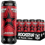 Rockstar Energy Drink, 12oz Sleek Cans (8 Pack)