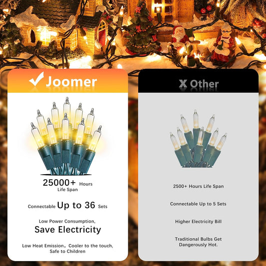 Joomer_LED_Christmas_Lights,_2Pack_Total_39FT_200_LED_Multicolor_Christmas_Tree_Lights,_Connectable_Waterproof_Mini_String_Lights_Plug_in_for_Indoor_Outdoor_Home_Christmas_Decoration