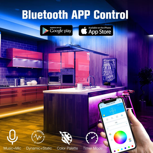 DAYBETTER_LED_Strip_Lights_200_ft_(2_Rolls_of_100_ft)/32.8FT,_Smart_App_Control_Lighting_Bedroom_Rome_Decor_with_Remote,_RGB_Music_Sync_Color_Changing_LED_Lights_for_Party