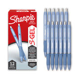 Sharpie S-Gel Gel Pens, Black Ink, Medium Point (0.7mm), 12 Count - For Journaling, Writing, Note-Taking, School, Office Supplies