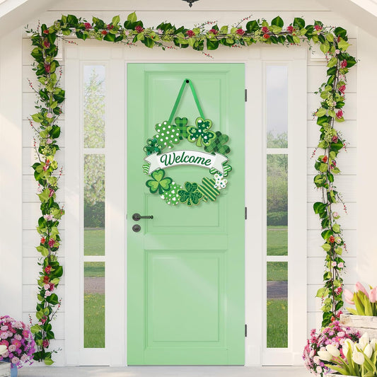 Wooden_St._Patrick's_Day_Decoration_Shamrock_Door_Wreath_for_Front_Door_Sign_Wall_Signs_Shamrock_Clover_Spring_Decoration,_Irish_Sign_Welcome_Hanging_for_Home_Decor_Party_Outdoor_indoor_Supply