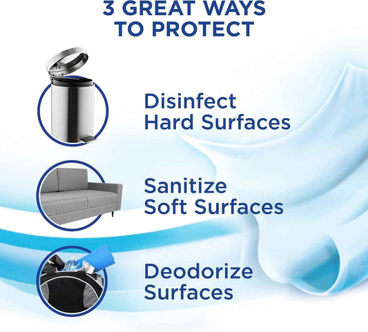 Lysol To Go Disinfectant Spray, Travel Size Sanitizing, For On-the-Go Disinfecting and Deodorizing, Crisp Linen