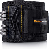 Magnelex Magnexpert Magnetic Wristband for Holding Screws, Nails and Drill Bits - Crafted from Ballistic Nylon with 15 Powerful Magnets, Stocking Stuffer for Men