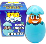 Egg Pops Farting Toy – Pops Up & Farts, Easter Basket Stuffers for Teens & Kids, Interactive Poop Character in Egg Shell, Silly Novelty Gag Gift for Boys & Girls, Easter Toys Essentials