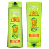 Garnier Fructis Sleek & Shine Set for Frizzy, Dry Hair, Plant Keratin + Argan Oil