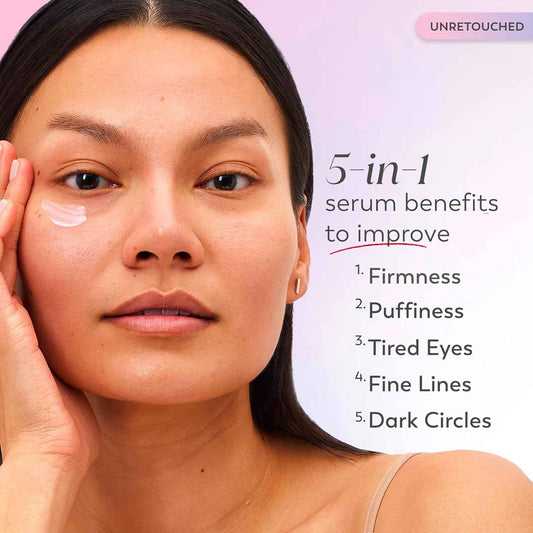 Olay Super Eye Serum - Vitamin C, Caffeine, Niacinamide, Amino Peptide, Aloe Vera - Brightens Dark Circles, Anti-Wrinkle, Anti-Aging, Brightening, Smooths Fine Lines, Firming, Hydrating, 0.45 Oz