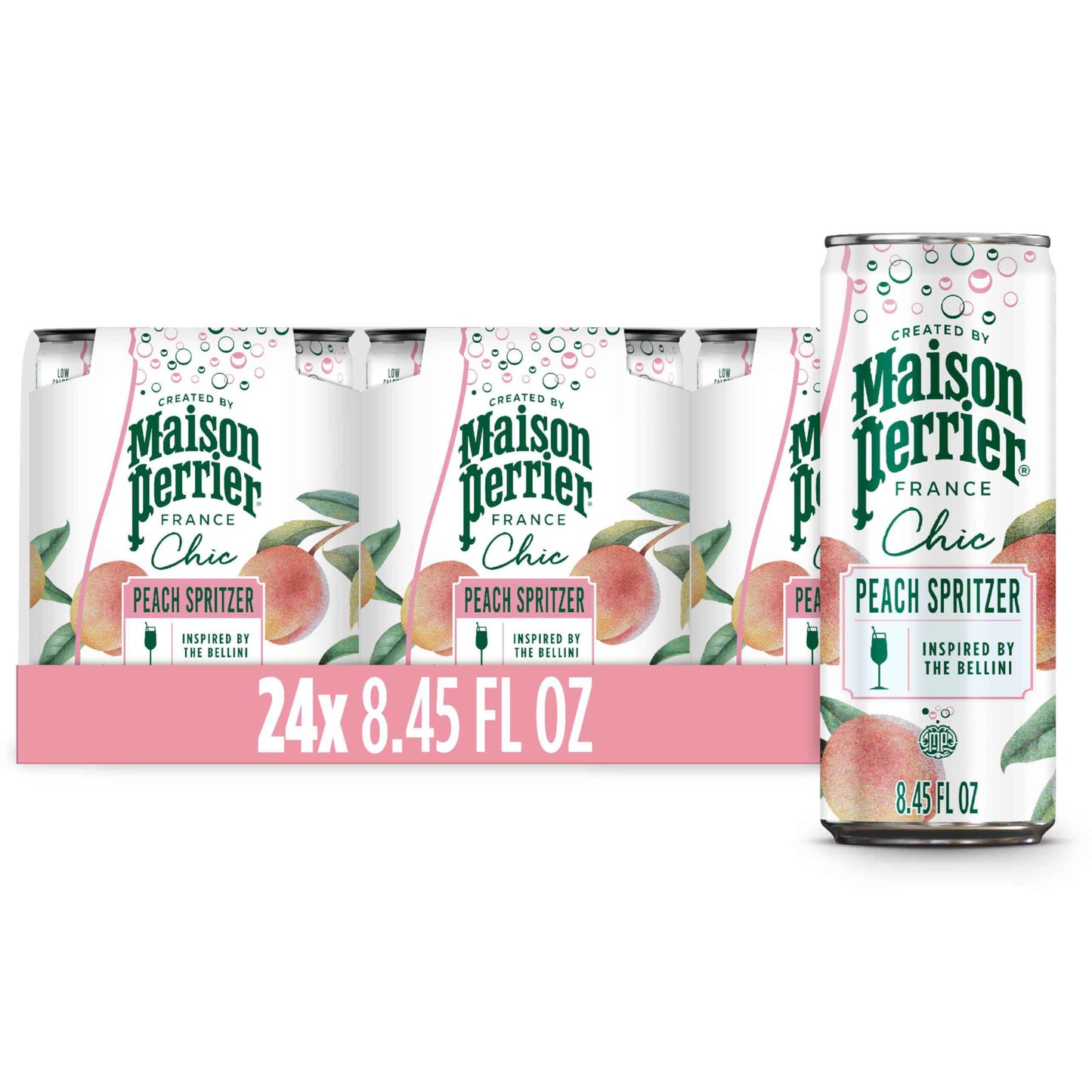 Maison Perrier Chic Sparkling Beverage, Low Calorie, Mocktails, 12-Pack
