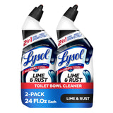Lysol Toilet Bowl Cleaner, Max Strength Bathroom Cleaning Supplies, Toilet Bowl Cleaner Clinging Gel, Home Essential, Instant Stain Removal, Disinfecting and Deodorizing