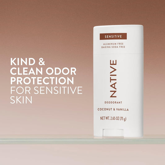 Native_Sensitive_Deodorant_Contains_Naturally_Derived_Ingredients,_72_Hour_Odor_Control_|_Deodorant_for_Women_&_Men,_Aluminum_Free_with_Baking_Soda,_Coconut_Oil_and_Shea_Butter,_Coconut_&_Vanilla