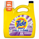 Tide Simply Clean & Fresh Liquid Laundry Detergent 89 Loads 117 fl oz Berry Blossom Scent