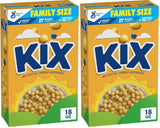 Kix Whole Grain Breakfast Cereal, Crispy Corn Cereal Puffs, Family Size, 18 oz