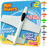 Airplane Toy Foam Airplanes for Kids - Best Easter Stuffers for Boys & Girls - Easy Throwing Air Planes - Gift Idea Toy Games - Styrofoam Plane Glider - Great Gifts for Ages 4 5 6 7 8 9+ Year Old