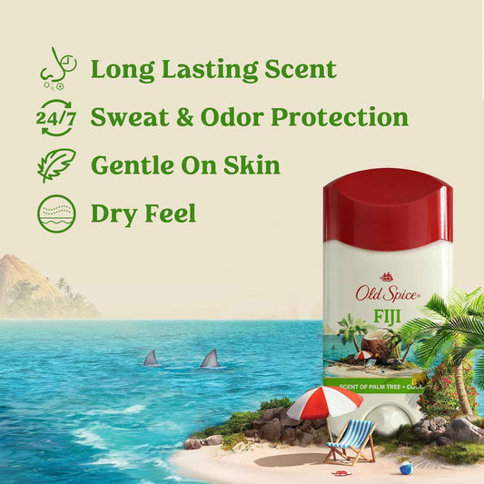 Old Spice Men's Antiperspirant & Deodorant, 24/7 Lasting Freshness, Advanced Sweat & Odor Protection with Skin Conditioners, Invisible Solid