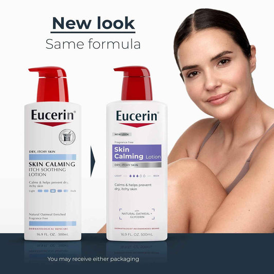 Eucerin Skin Calming Body Lotion, Natural Oatmeal Enriched Body Lotion for Dry, Itchy Skin