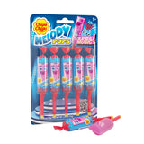 Melody Pop, Strawberry Flavor, Whistle Lollipops, Individually Wrapped Candy Suckers, 5 Count Pack