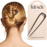 Kitsch Metal French Hair Pin for Women - Elegant Hair Accessories, Ideal for Buns & French Twist, Designed for a Secure, Comfortable Fit | Ideal Gifts for Women