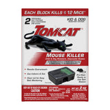 Tomcat Mouse Disposable Station for Indoor/Outdoor Use - Child & Dog Resistant, 2 Stations with 1 Bait Each