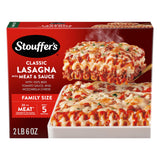 Stouffer's Classic Lasagna with Meat and Sauce, Family Size, Easy Frozen Dinners, Meat Lasagna, Oven Ready, Family Frozen Meals