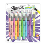 Sharpie Clear View Highlighter Sticks, Chisel Tip, Assorted Fluorescent, School, Home, and Office Use, Teacher Supplies
