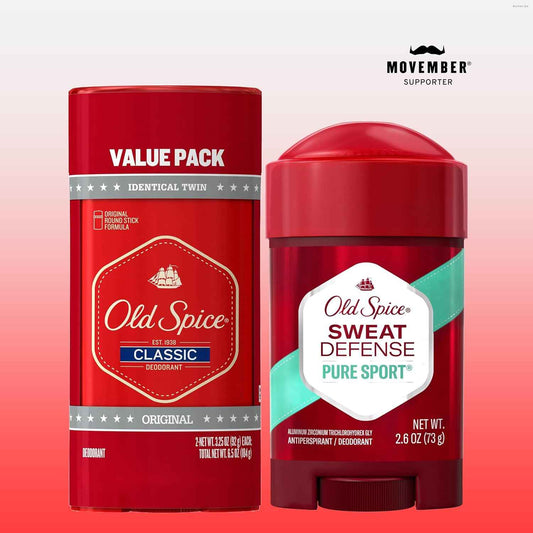 Old Spice Classic Deodorant for Men, 24hr Sweat & Odor Protection, Long Lasting Freshness, Clean & Masculine Fragrance