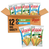Sensible Portions Garden Veggie Straws Multi-Pack, Sea Salt and Zesty Ranch Flavor, 0.75 Ounce Bag, 12-Pack