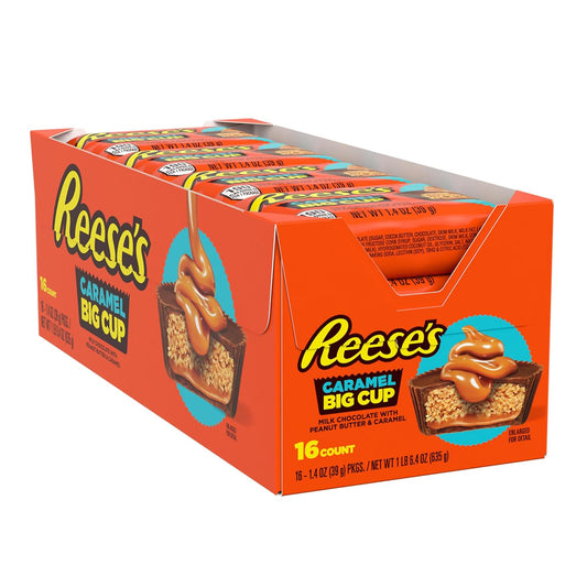 REESE'S_Big_Cup_Caramel_Milk_Chocolate_Peanut_Butter_Cups,_Candy_Packs,_1.4_oz_(16_Count)