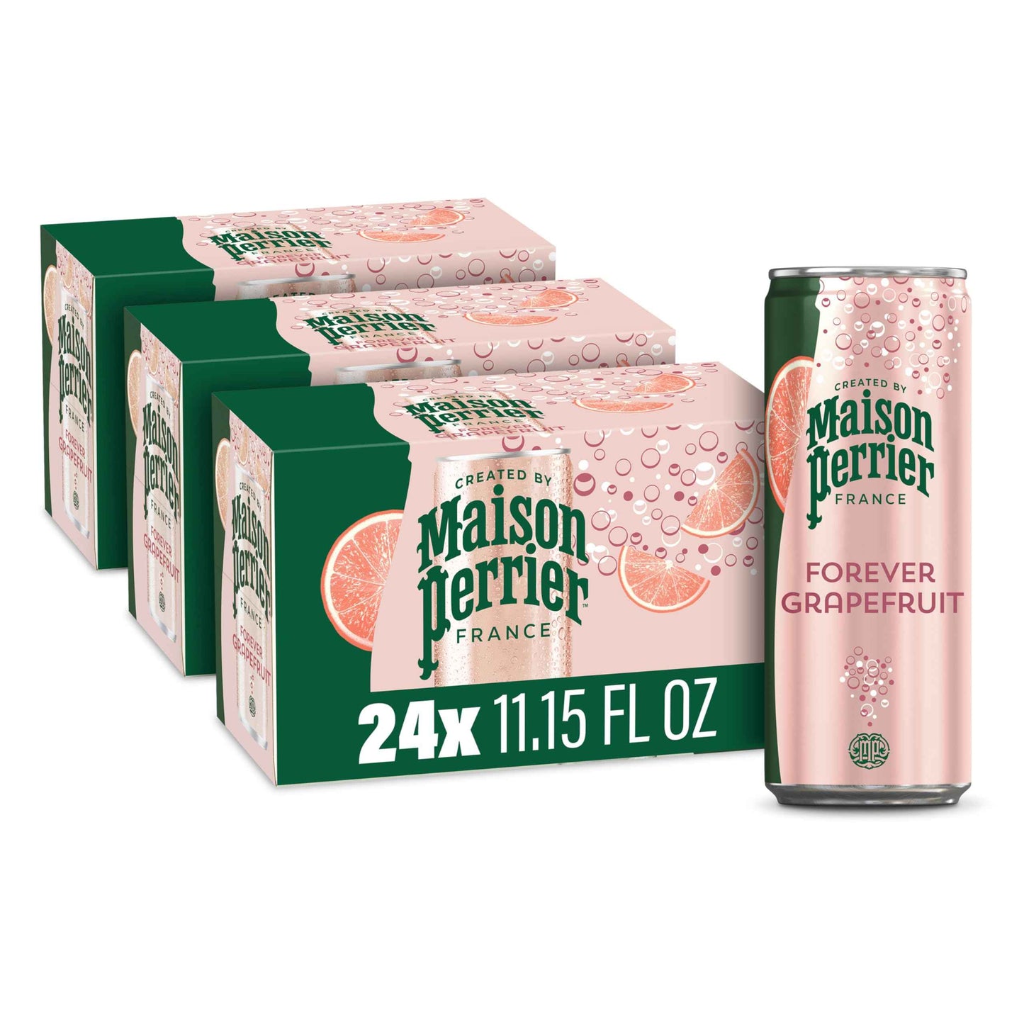 Maison Perrier Ultimate Sparkling Water, 11.15 FL OZ Cans, 8 Count, 3 Pack