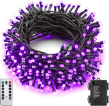Battery String Lights Outdoor 33Ft 100 LED Fairy Lights for Indoor Outdoor Waterproof with Remote Timer 8Modes Battery Operated Christmas Lights for Outside Party Garden Christmas Tree Décor