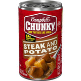 Campbell’s Chunky Soup, Steak With Hearty Vegetables Soup, 18.8 Oz Can