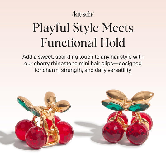 Kitsch_Cherry_Small_Hair_Clips_for_Women_–_Rhinestones_Small_Claw_Clips_|_Electroplated_Metal_Springs_and_Anti-Rust_Finish_|_Strong_Hold_for_Updo_and_Cute_Half_Up_Styles_|_Ideal_Gifts_for_Women_-_2pcs