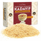 Eastanbul Baked & Shredded Kataifi for Dubai Chocolate, Toasted Kataifi, Kadayif Pastry Dough for Milk Pudding, Shredded Fillo Dough, Roasted Katifi Muhallebi Kadaifi Sprinkles Crushed Katafi Topping, Vegan Food, 8.81oz/250g