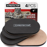 Felt Furniture Sliders for Hardwood Floors X-PROTECTOR 16 PCS 3 ½” - Furniture Slider with Unique Design - Heavy-Duty Furniture Movers for Hard Surfaces - Felt Sliders - Move Your Furniture Easily!