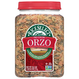 RiceSelect Orzo Rice-Shaped Pasta, Premium Non-GMO Orzo Pasta, 26.5-Ounce Jar