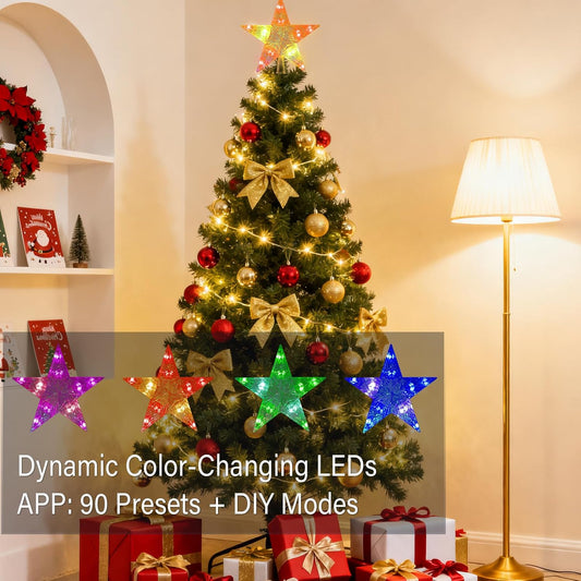Smart_Christmas_Star_Tree_Topper,_Color_Changing_Color,_Remote_&_App_Control,_Timer,_Christmas_Decorations_for_Indoor_Outdoor_Holiday_Xmas_Tree_Party_Decor