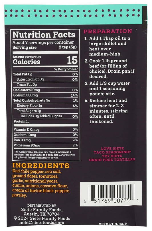Siete_Mild_Taco_Seasoning_Mix_|_Gluten_Free_|_Vegan_|_Paleo_|_Preservative_Free_|_Whole_30_Approved_(1_Packet)