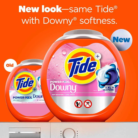 Tide Power PODs + Downy Laundry Detergent Pods, Soft Boosters + April Fresh
