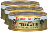 Bumble Bee Prime Solid White Albacore Tuna in Water, 5 oz Cans (Pack of 4) - Premium Wild Caught Tuna - 32g Protein per Serving - Non-GMO Project Verified, Gluten Free, Kosher