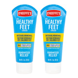 O'Keeffe's for Healthy Feet Intense Renewal Cream with Urea & Alpha Hydroxy Acid - 3 oz Tube - Chemically Exfoliates and Softens Extremely Callused, Dry Feet