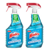 Windex Glass and Window Cleaner Spray Bottle, Packaging Designed to Prevent Leakage and Breaking, Surface Cleaning Spray, Original Blue Scent