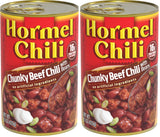 HORMEL Chili Chunky Beef Chili with Beans, No Artificial Ingredients, 15 Oz
