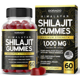 Shilajit Gummies (60 Count) Shilajit for Men & Women - Himalayan Shilajit - Pure Shilajit Gummies for Men - Delicious Raspberry Watermelon Flavor - 3rd Party Tested - Vegan & Non-GMO - USA Made