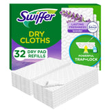 Swiffer Sweep + Mop, Dry Pads Refill, Floor Cleaner for Dirt, Dust, Hair, Cleaning Cloths for Mopping Home, Bathroom, Kitchen, Dust Mop, Floor Duster