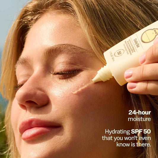 Sun Bum Daily SPF 50 Clear Gel Face Sunscreen - Broad Spectrum Moisturizing Facial Sunscreen with Vitamin E - Vegan and Hawaii 104 Act Compliant (Without Octinoxate & Oxybenzone) - Travel Size 1.7 oz