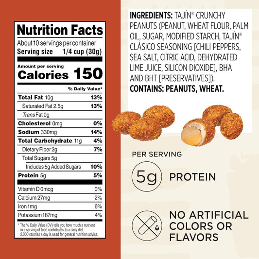 Snak_Club_Tajin_Crunchy_Peanuts,_Nuts_with_Chili_and_Lime_Seasoning,_Mild,_No_Artificial_Colors_or_Flavors,_10.5_oz_Resealable_Bag