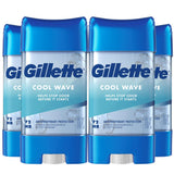 Gillette Antiperspirant and Deodorant for Men, 72hr Clinical Strength Sweat & Odor Protection, Long Lasting Freshness, Anti-White Mark Technology, Clear Gel, Cool Wave Scent, 3.8 oz (Pack of 4)