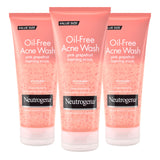 Neutrogena Oil-Free Acne Face Wash Pink Grapefruit Foaming Scrub - Facial Cleanser with Salicylic Acid for Clear Skin, Exfoliating Acne Treatment for Oily Face, 6.7 fl. oz.