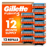 Gillette Fusion5 Mens Razor Blade Refills, Lubrastrip for a More Comfortable Shave