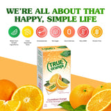 TRUE ORANGE Water Enhancer, Bulk Dispenser Pack - 100 Count (Pack of 1)| Zero Calorie Water Flavoring | For Water, Bottled Water, Iced Tea & Recipes | Water Flavor Packets Made with Real Oranges